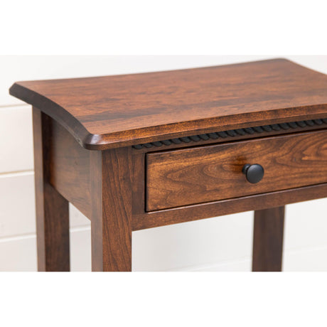 Plymouth Cherry Wood Open Square Chairside End Table | ASB