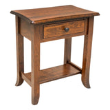 Plymouth Cherry Wood Open Square Chairside End Table | ASB