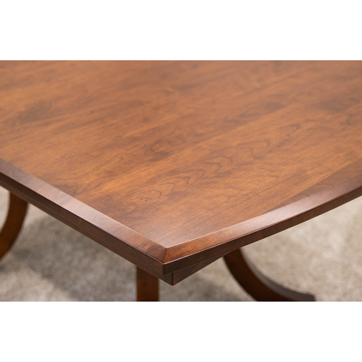 Carlisle Double Pedestal Cherry Wood Extending Dining Table | MC