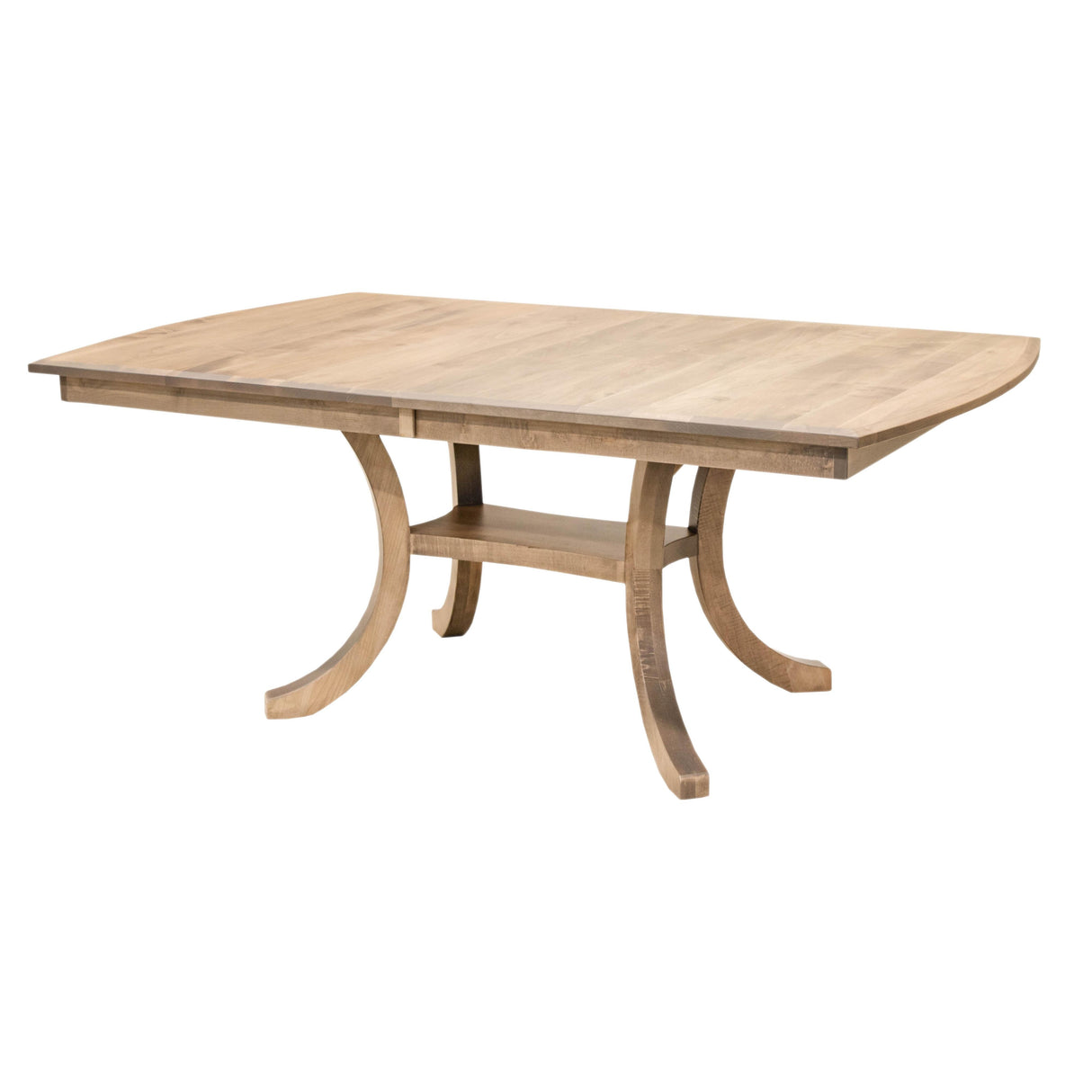 Carlisle Double Pedestal Maple Wood Extending Dining Table | BLS