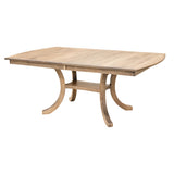 Carlisle Double Pedestal Maple Wood Extending Dining Table | BLS