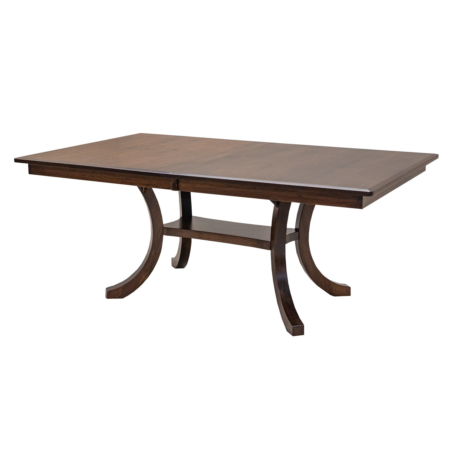 Carlisle Double Pedestal Hickory Wood Extending Dining Table | BV