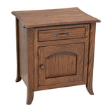 Plymouth Oak Wood Enclosed Square Chairside End Table | ASB