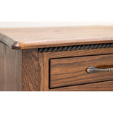 Plymouth Oak Wood Enclosed Square Chairside End Table | ASB