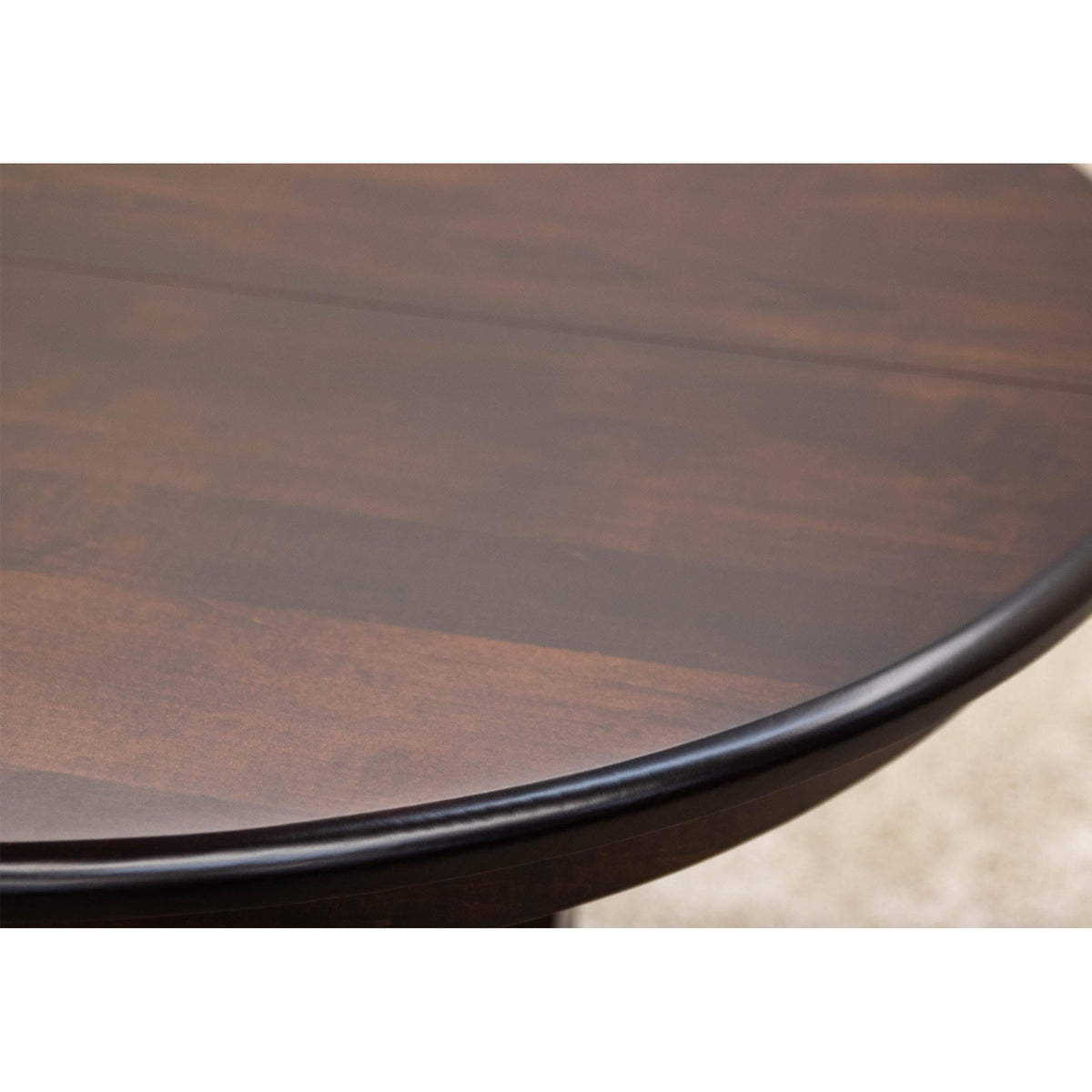 Carlisle Round Single Pedestal Maple Wood Extending Dining Table | RC