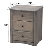 Carrington 3-Drawer Nightstand