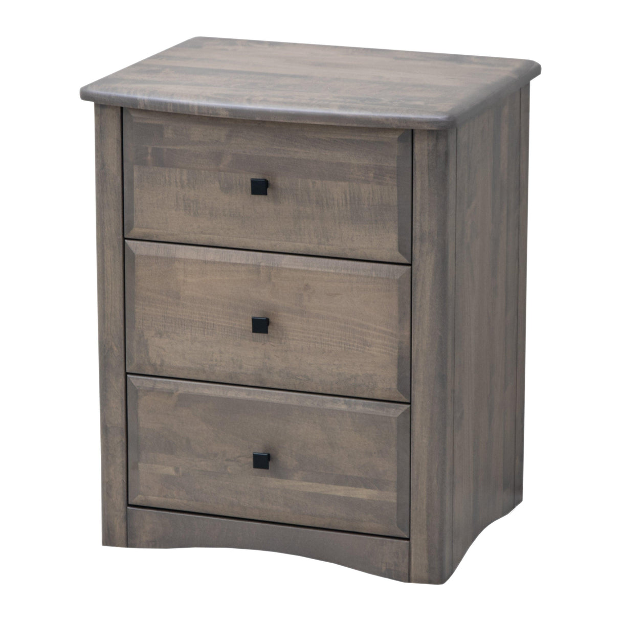 Carrington Maple Wood 3-Drawer Nightstand | DCD
