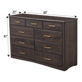 Carrington 9-Drawer Tall Dresser