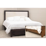 Hudson California King Cherry Wood Bed with Upholstered Headboard | GS
