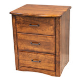 Carrington Cherry Wood 3-Drawer Nightstand | MC