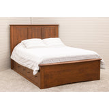 Carrington King Cherry Wood Panel Storage Platform Bed | MC