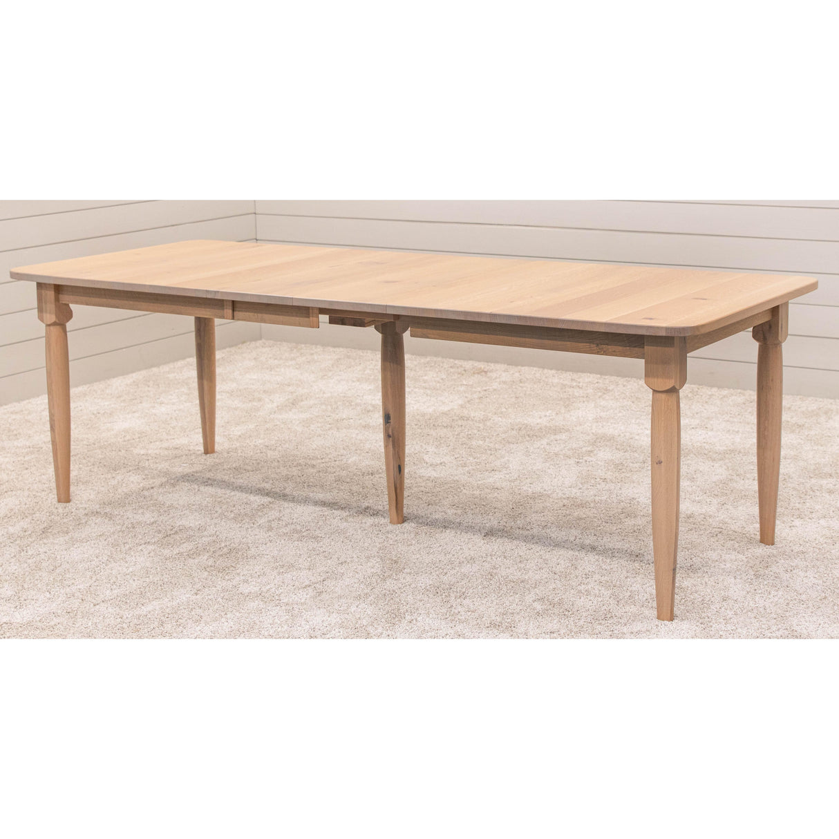 Cassidy Mid Century Hickory Wood Extending Dining Table | WB