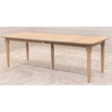Cassidy Mid Century Hickory Wood Extending Dining Table | WB