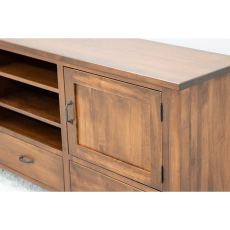 Century 75" Maple Wood TV Console | BOS
