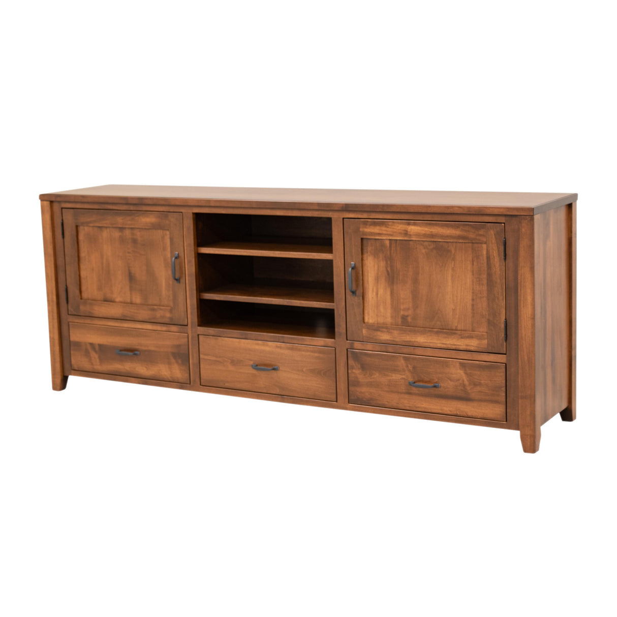 Century 75" Maple Wood TV Console | BOS
