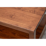 Century Maple Wood Rectangle Open Coffee Table | BOS