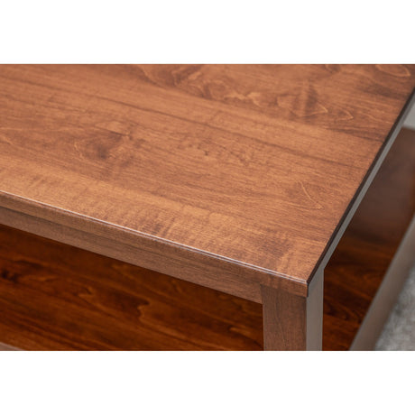 Century Maple Wood Rectangle Open Coffee Table | BOS