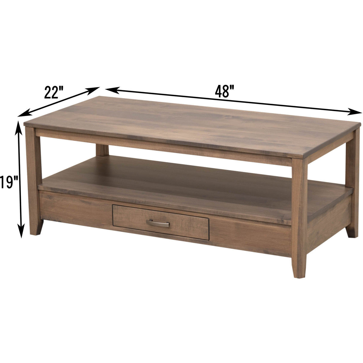 Century Rectangle Open Coffee Table