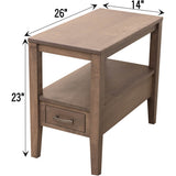 Century Small Rectangle Open End Table