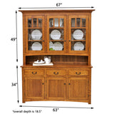 Century Mission Oak Wood Hutch | MC