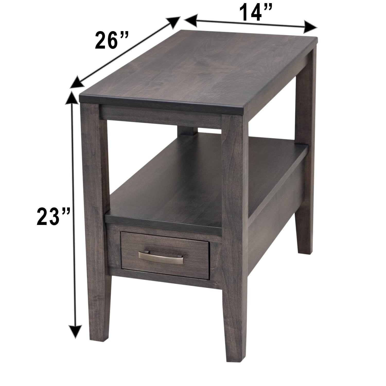 Century Small Rectangle Open End Table