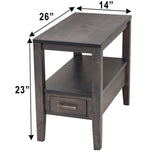 Century Small Rectangle Open End Table