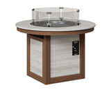 Luxury Round Fire Pit Coffee Table - SS&BW