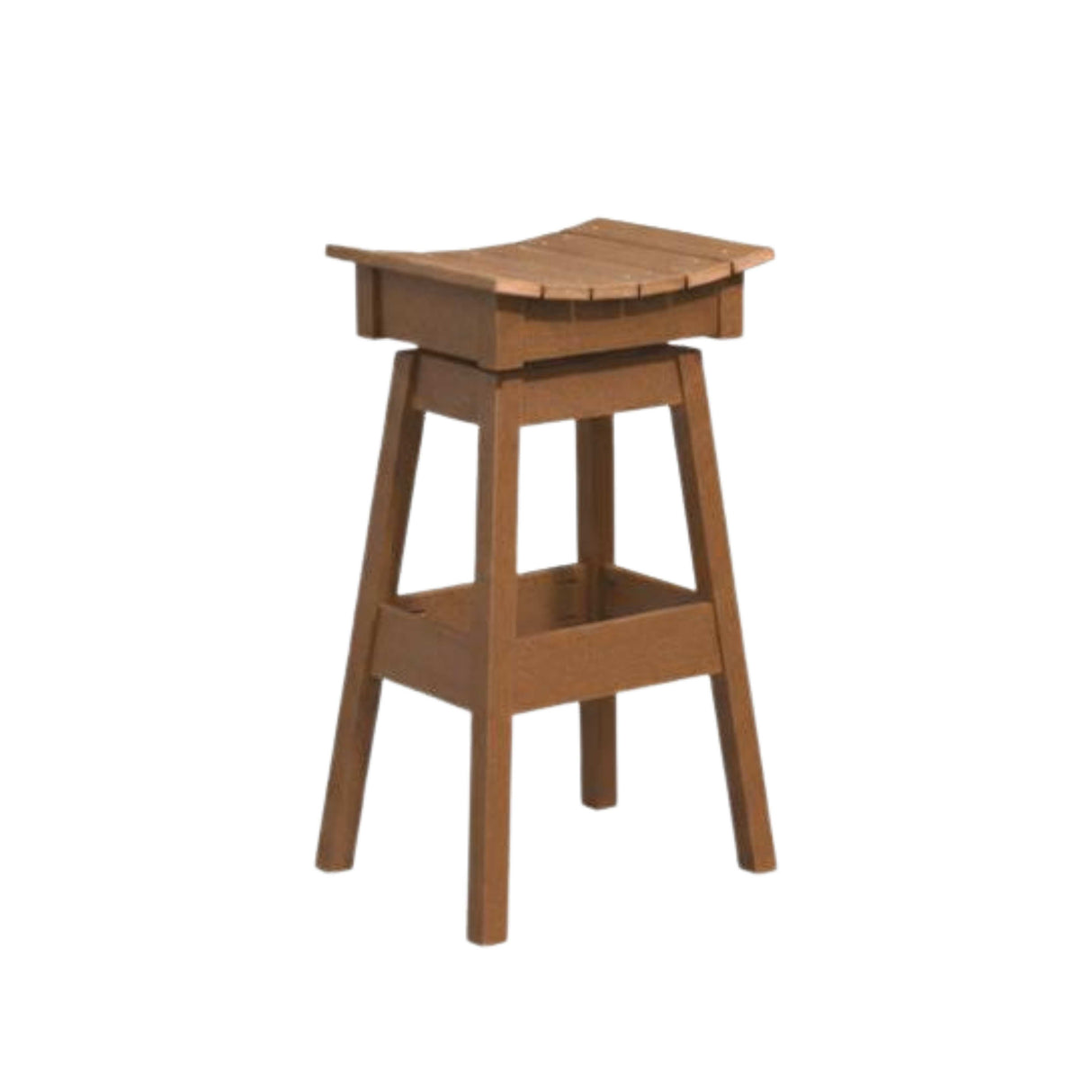 Outdoor Swivel Bar Stool Poly Amish Classic - Antique Mahogany