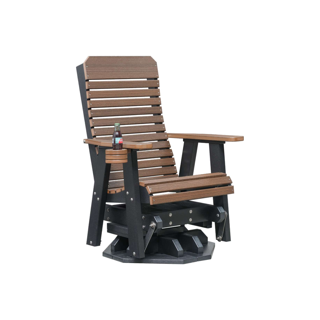 Upstate Amish Furniture Gallery Comfort Back Outdoor Swivel Glider Rocker
