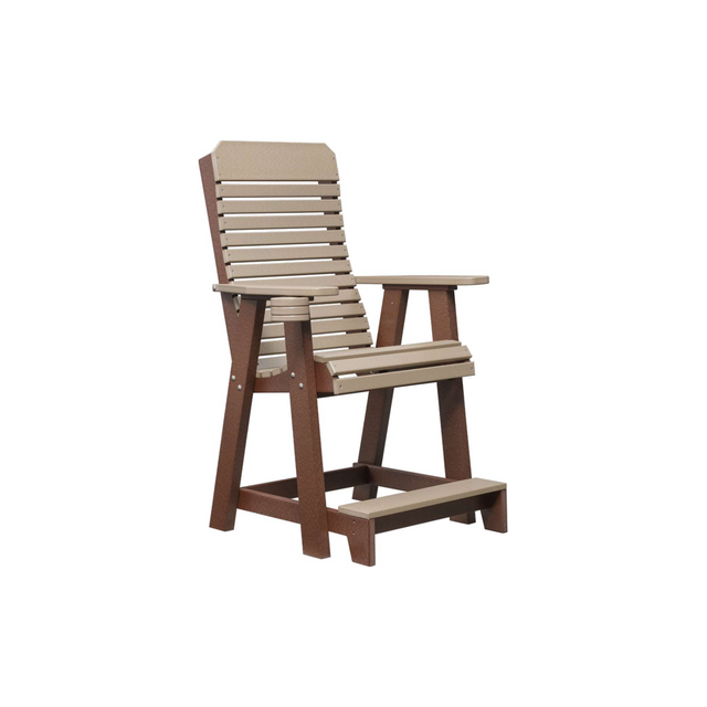 Comfort Back Outdoor Poly Amish Lounge Chair - P-Upstate Amish Furniture