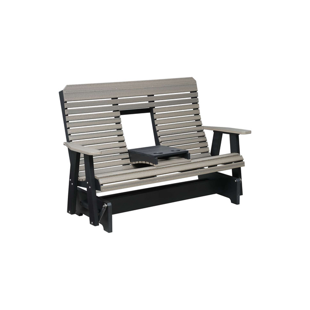 Comfort Back Outdoor Amish Poly 5' Glider - P-Upstate Amish Furniture