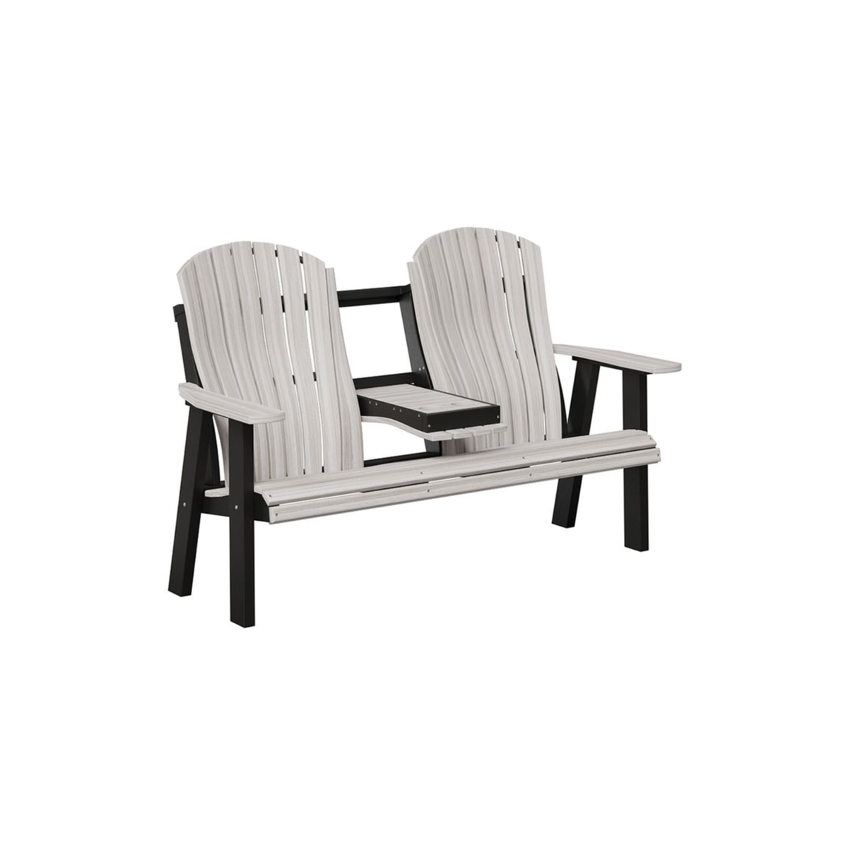 Comfort Bentback 5' Amish Park Bench - SS&B
