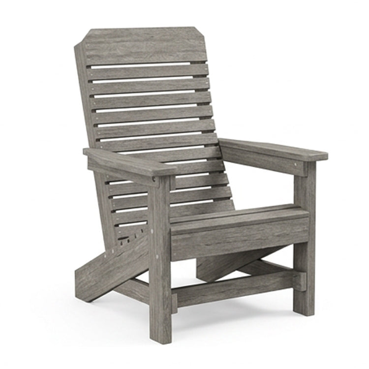 Comfort Back Poly Amish Beach Chair - Driftwood Gray