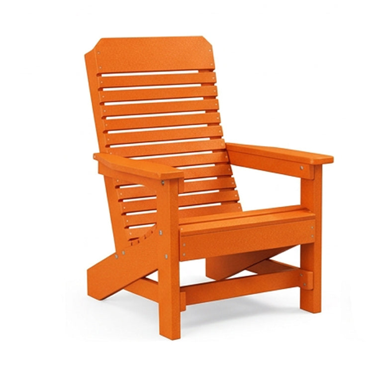 Comfort Back Poly Amish Beach Chair - Orange