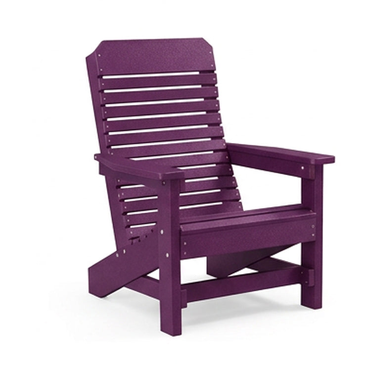 Comfort Back Poly Amish Beach Chair - Purple