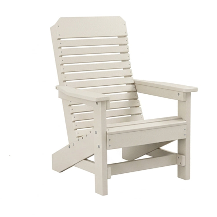 Comfort Back Poly Amish Beach Chair - White