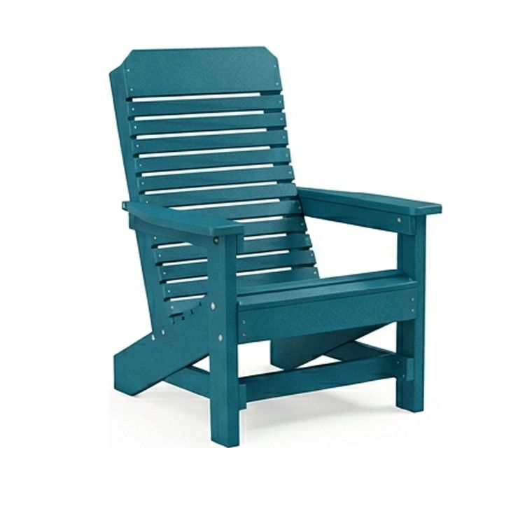 Comfort Back Poly Amish Beach Chair - Aruba Blue
