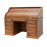 Conventional Elm Wood Rolltop Desk | MC