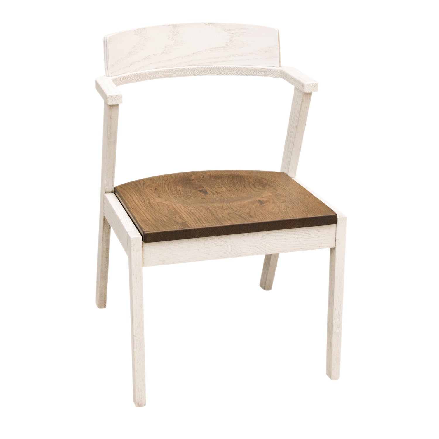 Cordelle White & Wood Mid Century Dining Chair | O-CS&RWO-CO