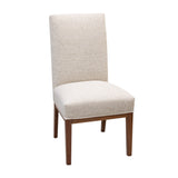 Modern Farm Leg Walnut Wood Rectangle Dining Set