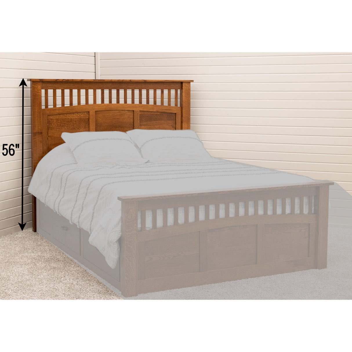 Craftsman Mission Solid Wood Headboard Only