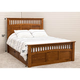 Craftsman Mission Storage Platform Bed