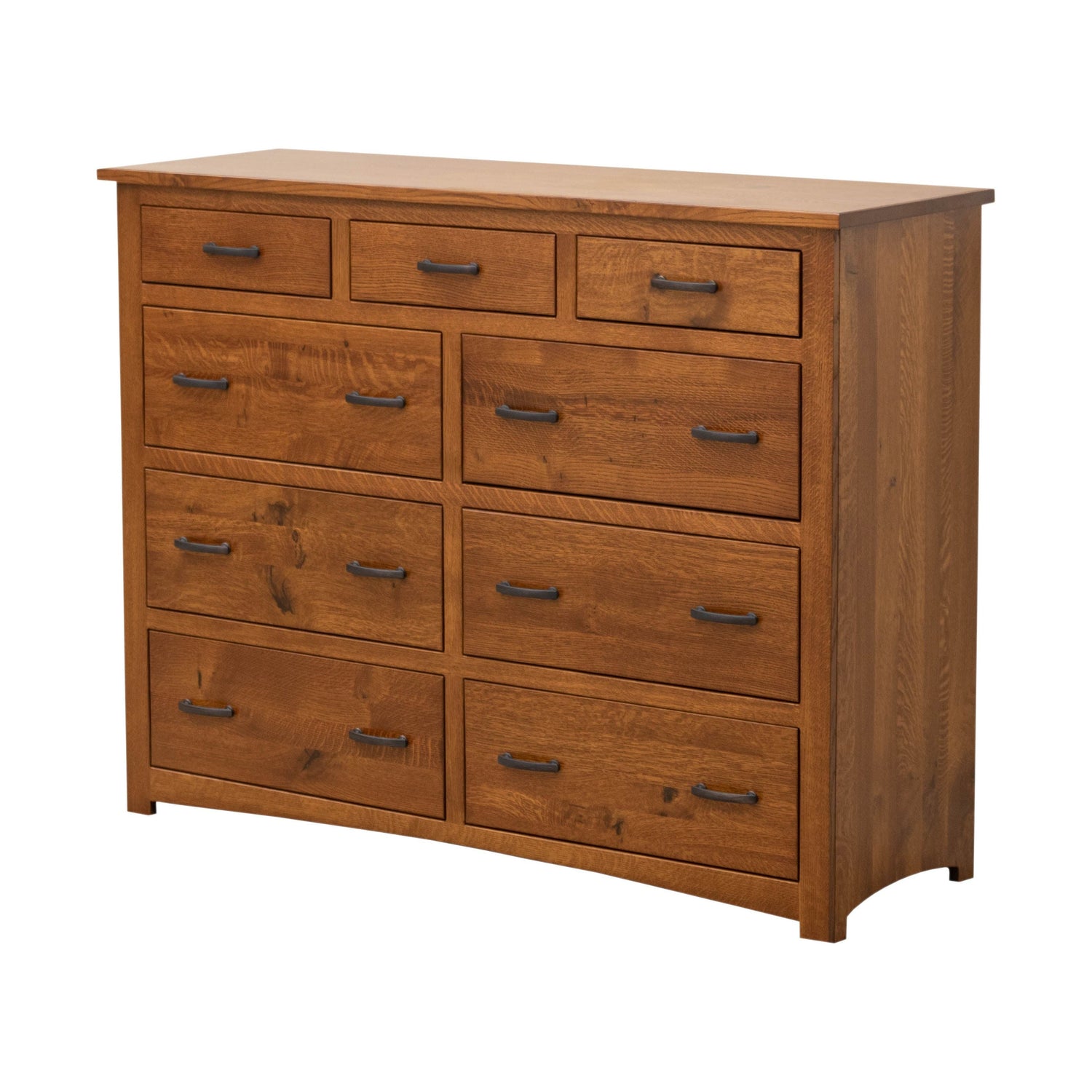 Craftsman Mission 9-Drawer Tall Dresser – Upstate Amish Furniture