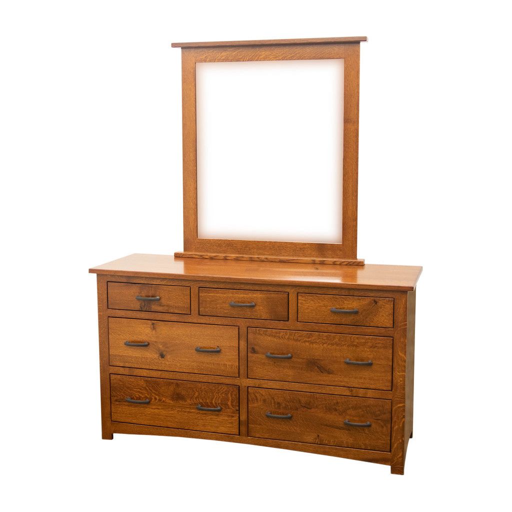 Craftsman Mission 7-Drawer Low Dresser