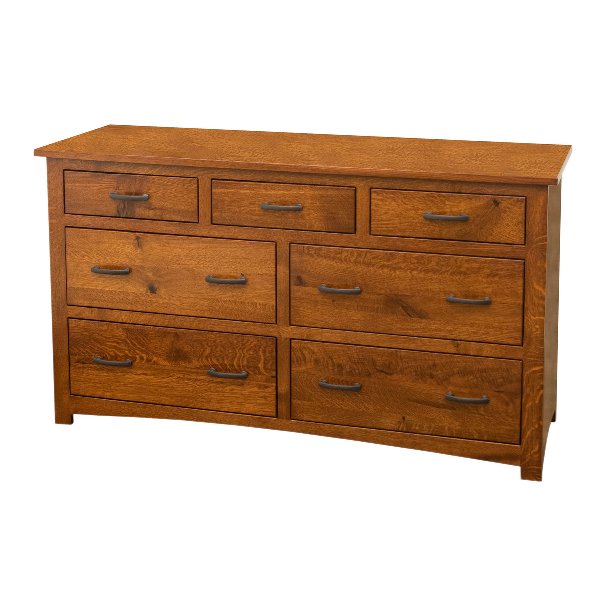 Craftsman Mission 7-Drawer Low Dresser