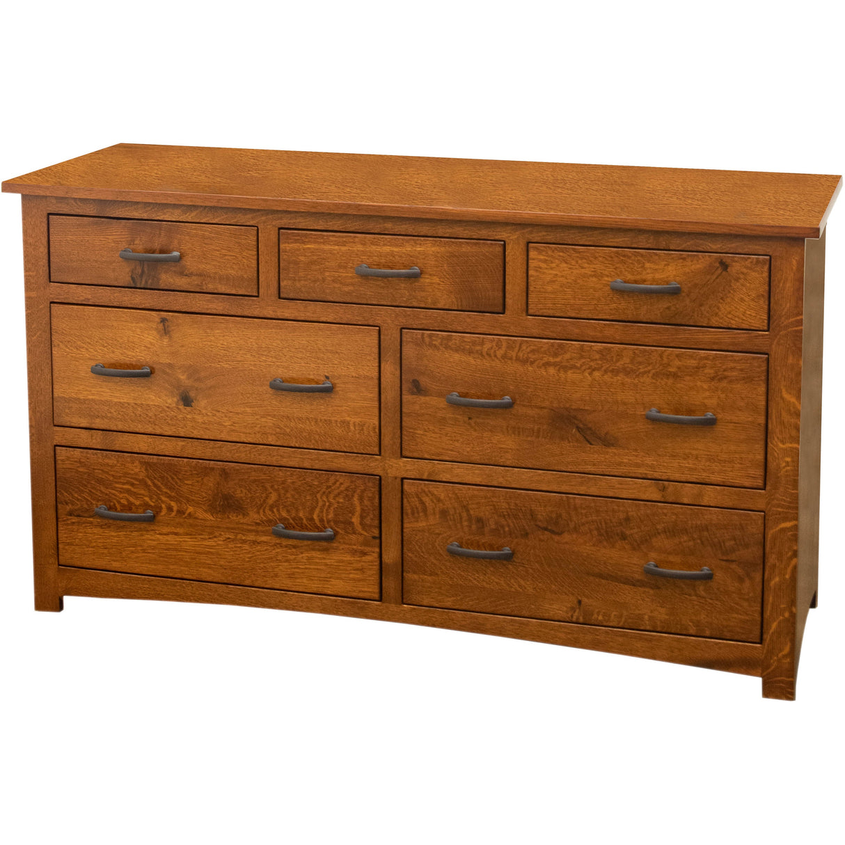 Craftsman Mission 7-Drawer Low Dresser