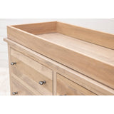 Weston Maple Wood 6-Drawer Nursery Dresser with Changing Topper | BLS