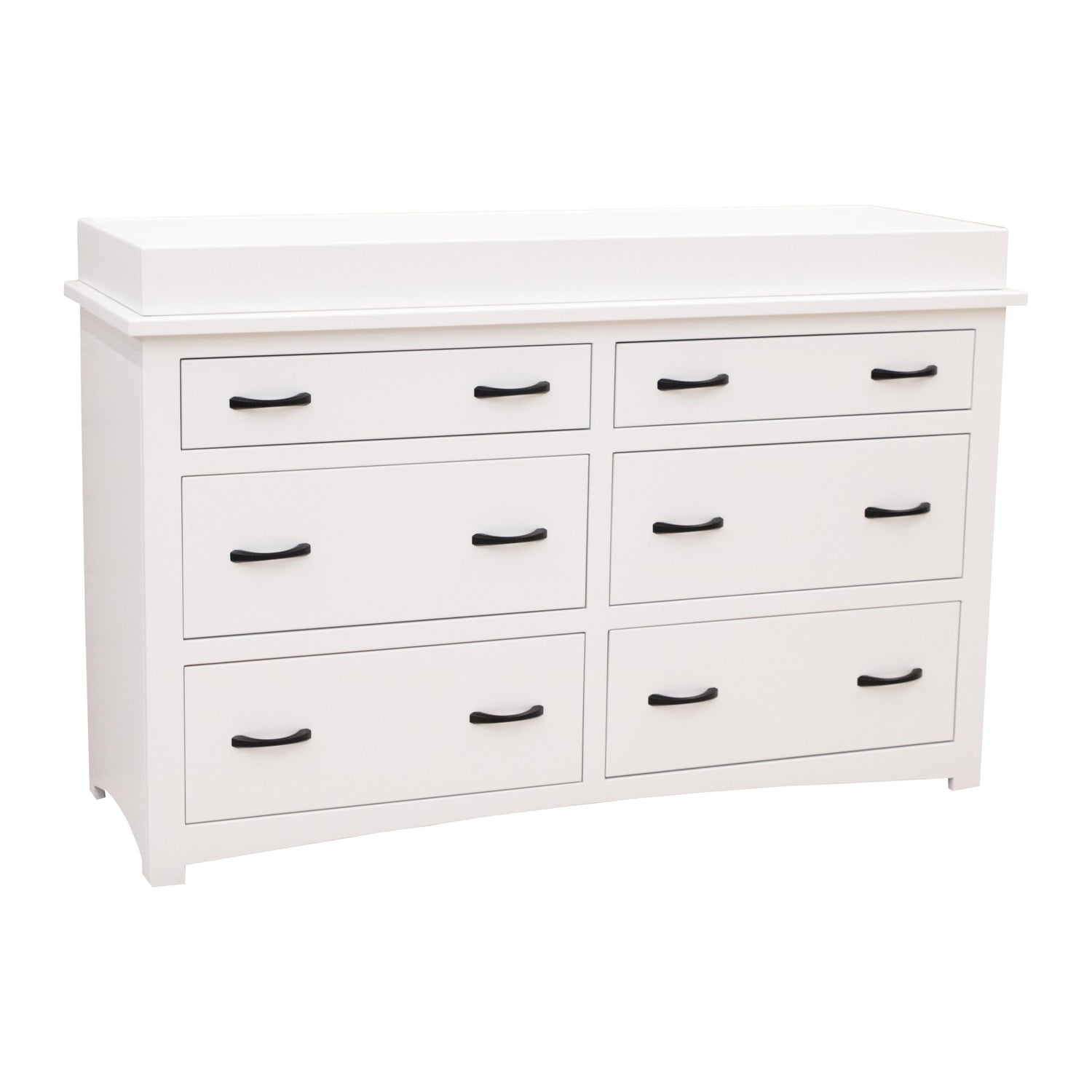 Weston White 6-Drawer Nursery Dresser with Changing Topper | M-DW