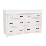 Craftsman Mission 6-Drawer Nursery Dresser with Changing Topper
