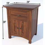 Mission 1-Drawer, 2-Door Nightstand